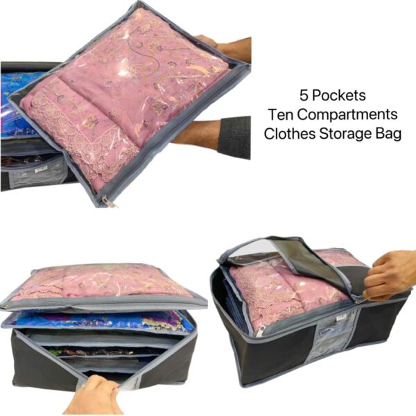 10 Compartment Clothes STORAGE BAG - Image 7